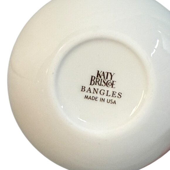 NIB Katy Briscoe 24k Gold Trim Bangles Bone China Hand Painted Creamer Pitcher - Picture 3 of 8